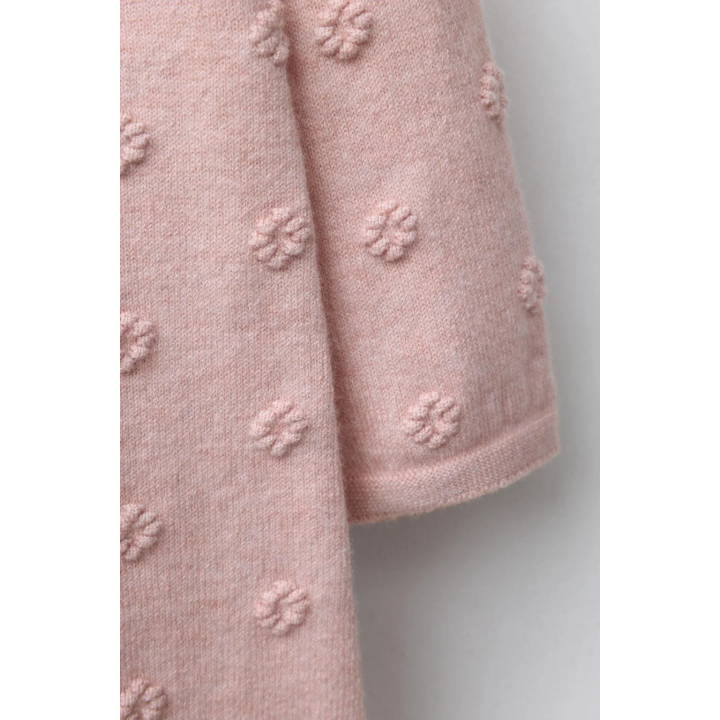 ДЛИННЫЙ ВЯЗАНЫЙ КОМБИНЕЗОН С ВЫШИТЫМИ ЦВЕТАМИ