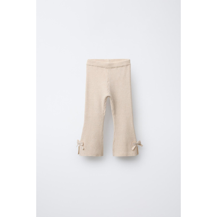 ТРИКОТАЖНЫЕ ЛЕГГИНСЫ FLARE С БАНТИКАМИ