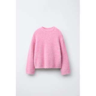 СВИТЕР ИЗ ВОРСИСТОГО ТРИКОТАЖА