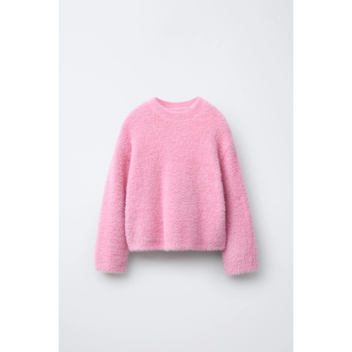 СВИТЕР ИЗ ВОРСИСТОГО ТРИКОТАЖА