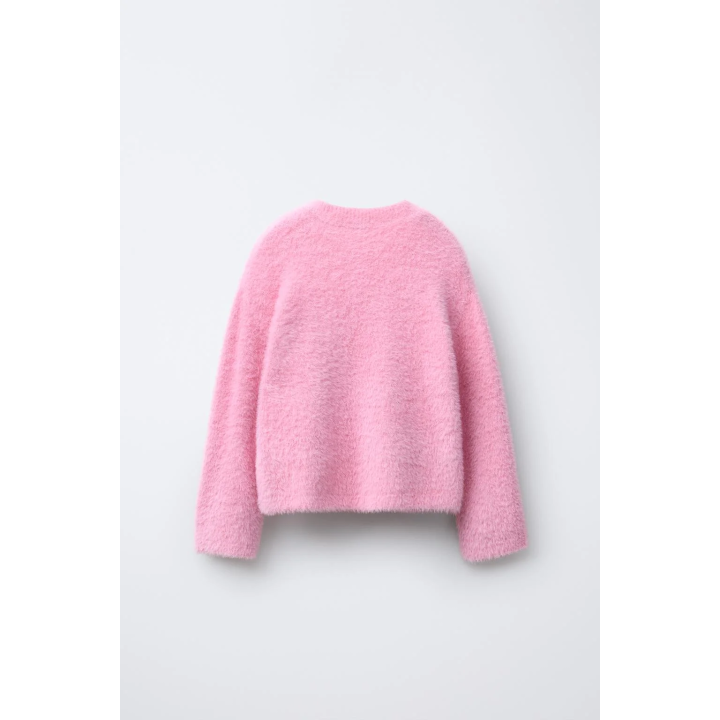 СВИТЕР ИЗ ВОРСИСТОГО ТРИКОТАЖА