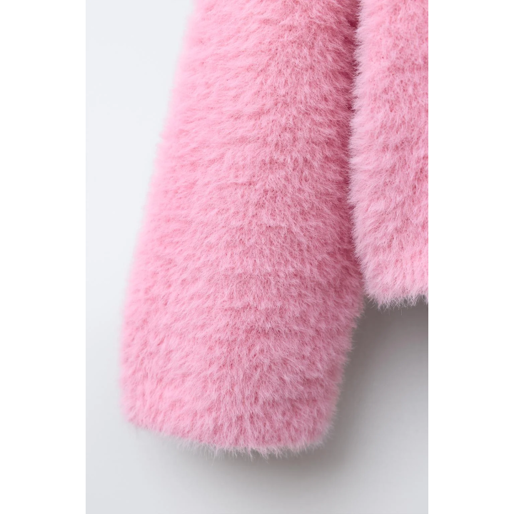 СВИТЕР ИЗ ВОРСИСТОГО ТРИКОТАЖА