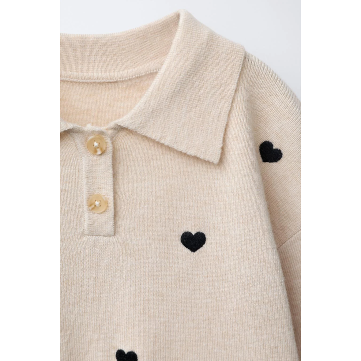 ТРИКОТАЖНОЕ ПОЛО «СЕРДЦА»