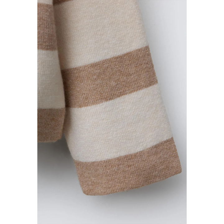 ТРИКОТАЖНОЕ ПОЛО В ПОЛОСКУ С КАРМАНОМ-СЕРДЦЕМ