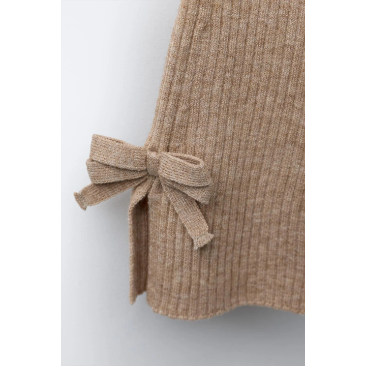 ЛЕГИНСЫ FLARE ИЗ ТРИКОТАЖА С БАНТИКАМИ