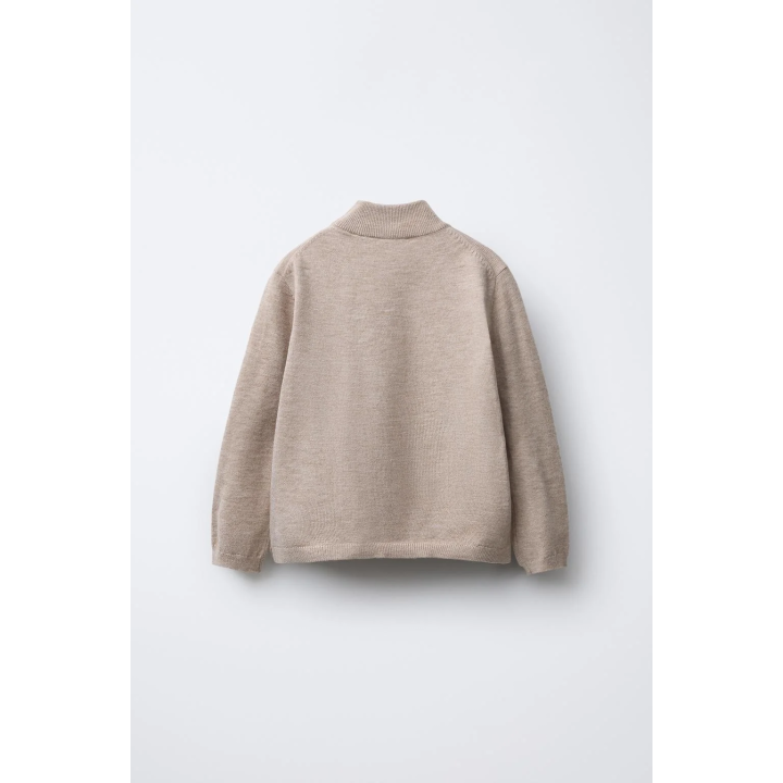 ТРИКОТАЖНЫЙ ДЖЕМПЕР С ВОРОТНИКОМ-СТОЙКОЙ