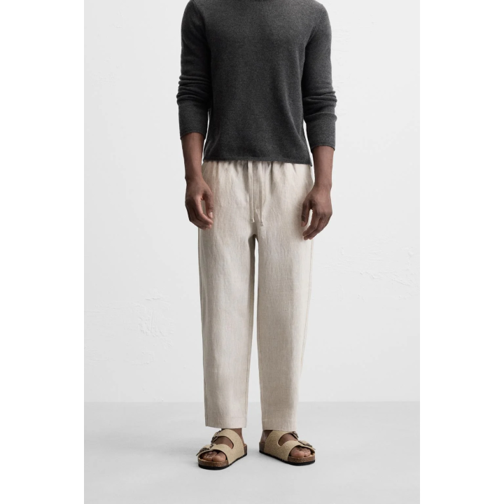 ПАНТАЛОНЫ светло-бежевого цвета