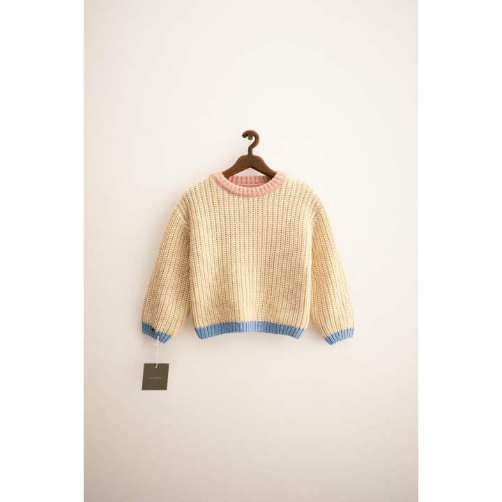 ZARA TIMELESS — СВИТЕР КРУПНОЙ ВЯЗКИ С КОНТРАСТНОЙ ОТДЕЛКОЙ