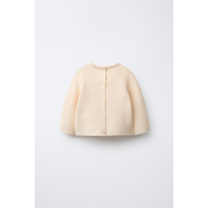 ВЯЗАНЫЙ ДЖЕМПЕР С ВЫШИВКОЙ В ВИДЕ СЛОНОВ