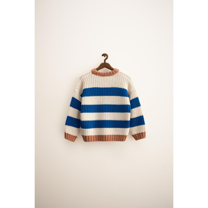 ZARA TIMELESS — ТРИКОТАЖНЫЙ ДЖЕМПЕР КРУПНОЙ ВЯЗКИ В ПОЛОСКУ