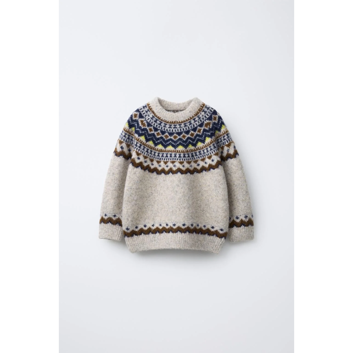 ДЖЕМПЕР ВЯЗАНЫЙ ЖАККАРД