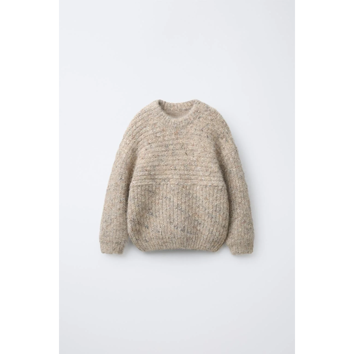 ВЯЗАНЫЙ ДЖЕМПЕР С ШЕРСТЬЮ