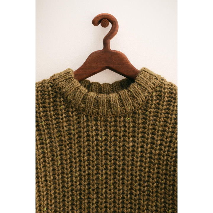 ZARA TIMELESS — СВИТЕР КРУПНОЙ ВЯЗКИ ИЗ ШЕРСТИ