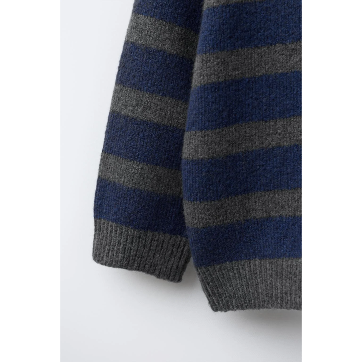 ТРИКОТАЖНОЕ ПОЛО В ПОЛОСКУ С КОНТРАСТНОЙ ОТДЕЛКОЙ