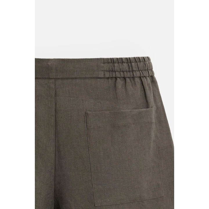 Бермуды свободного кроя из льна