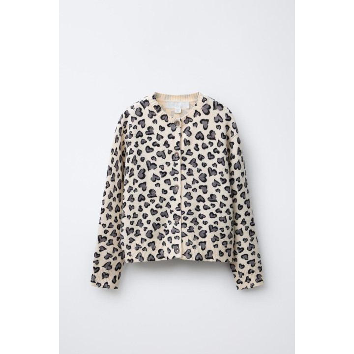 ВЯЗАНЫЙ КАРДИГАН «СЕРДЦА»