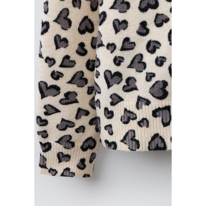 ВЯЗАНЫЙ КАРДИГАН «СЕРДЦА»