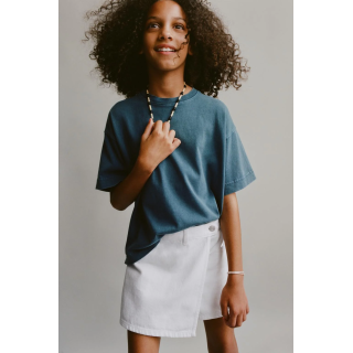 БАЗОВАЯ ДЖИНСОВАЯ ЮБКА-ШОРТЫ