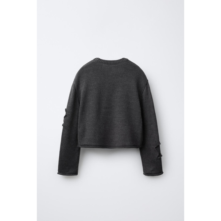 ВЯЗАНЫЙ ДЖЕМПЕР В ЗВЕЗДЫ