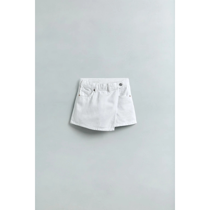 БАЗОВАЯ ДЖИНСОВАЯ ЮБКА-ШОРТЫ