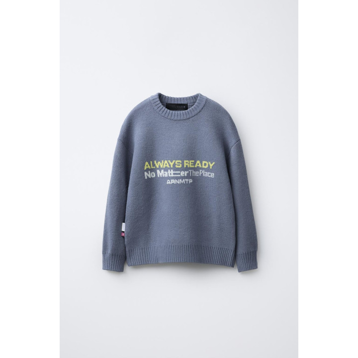 ВЯЗАНЫЙ СВИТЕР С ПРИНТОМ