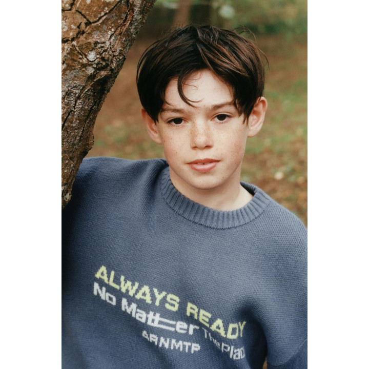 ВЯЗАНЫЙ СВИТЕР С ПРИНТОМ