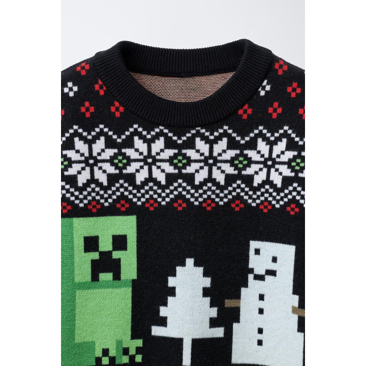 Вязаный свитер minecraft © mojang ab. ™