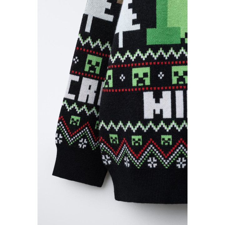 Вязаный свитер minecraft © mojang ab. ™