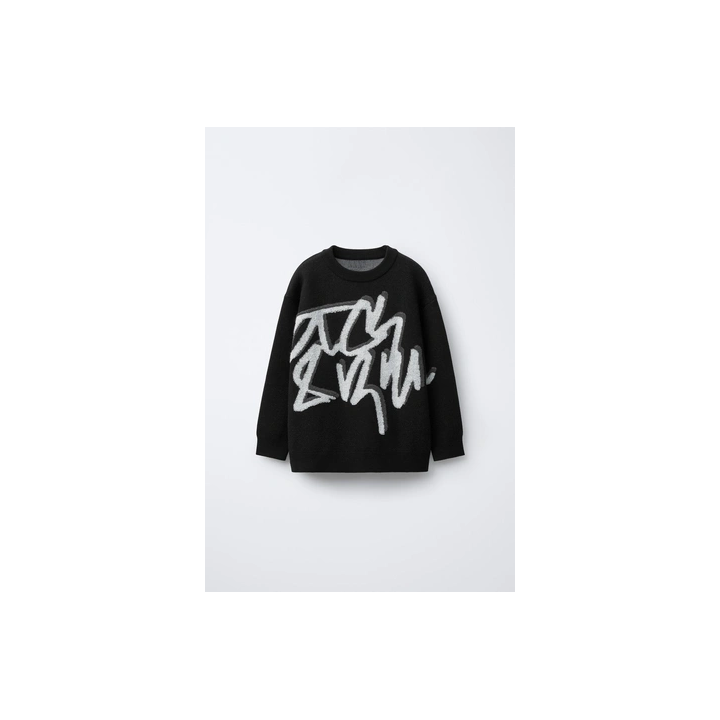 СВИТЕР С ПРИНТОМ «ГРАФФИТИ»