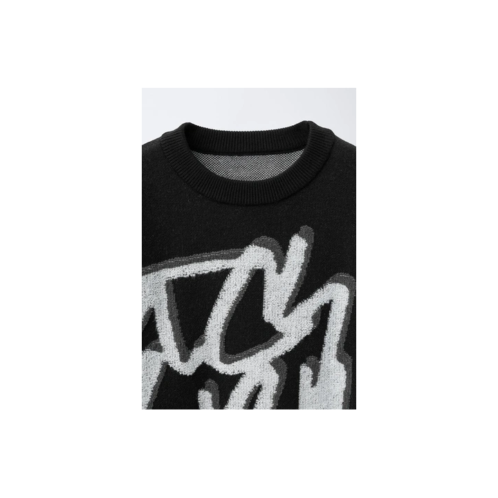 СВИТЕР С ПРИНТОМ «ГРАФФИТИ»