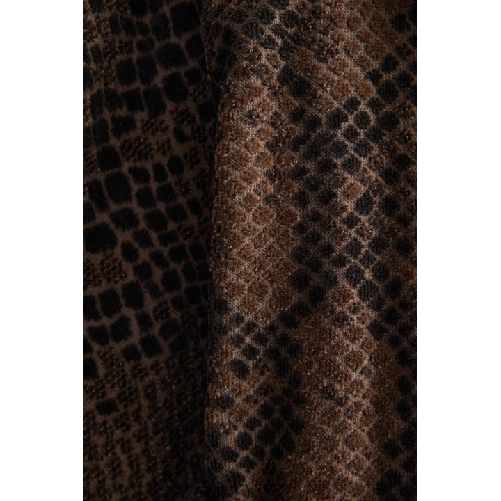 ANIMAL PRINT VELOUR DRESSING GOWN