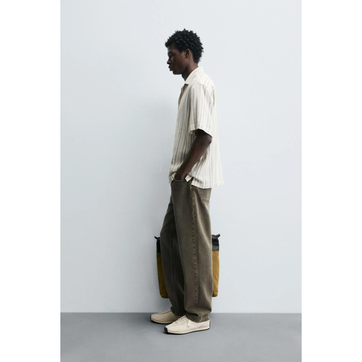 Рубашка в геометрическом джаккарде