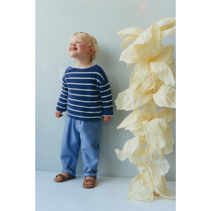 ВЯЗАНЫЙ ДЖЕМПЕР В ПОЛОСКУ