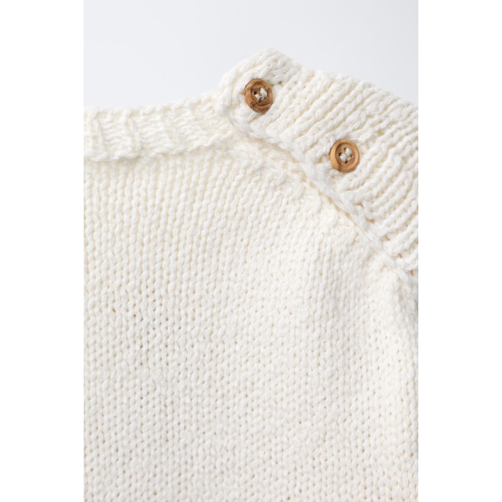 ТРИКОТАЖНЫЙ ДЖЕМПЕР С ВЫШИВКОЙ В ВИДЕ СЛОНА