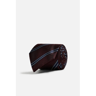 ГАЛСТУК 100% ШЕЛК В ПОЛОСКУ