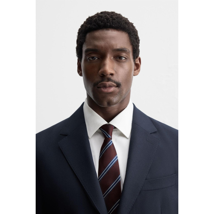 ГАЛСТУК 100% ШЕЛК В ПОЛОСКУ