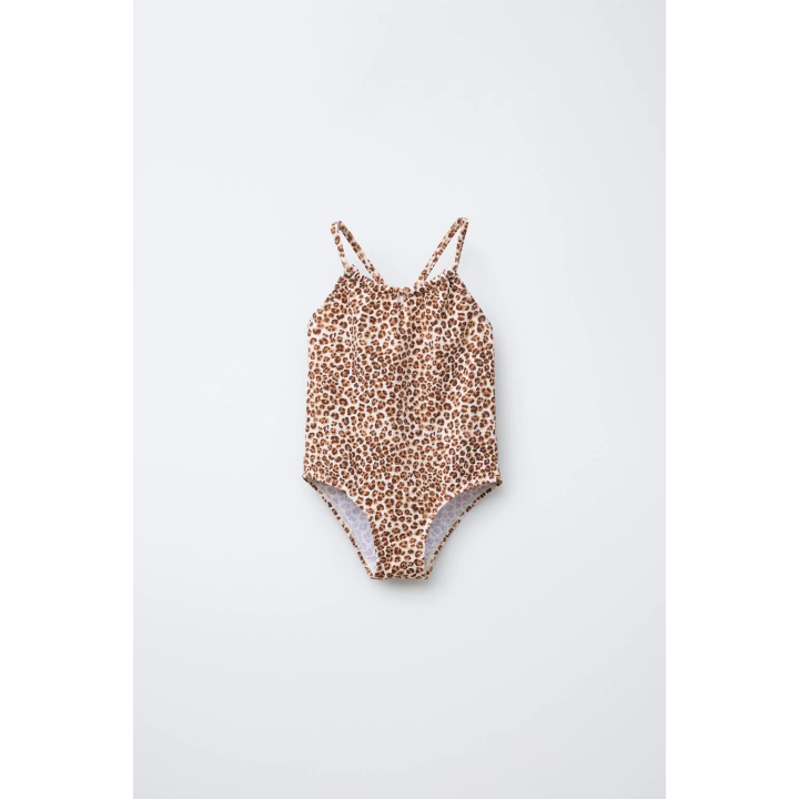 Купальник с вырезом на животе с животным принтом для детей от 2 до 6 лет