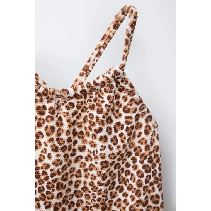 Купальник с вырезом на животе с животным принтом для детей от 2 до 6 лет