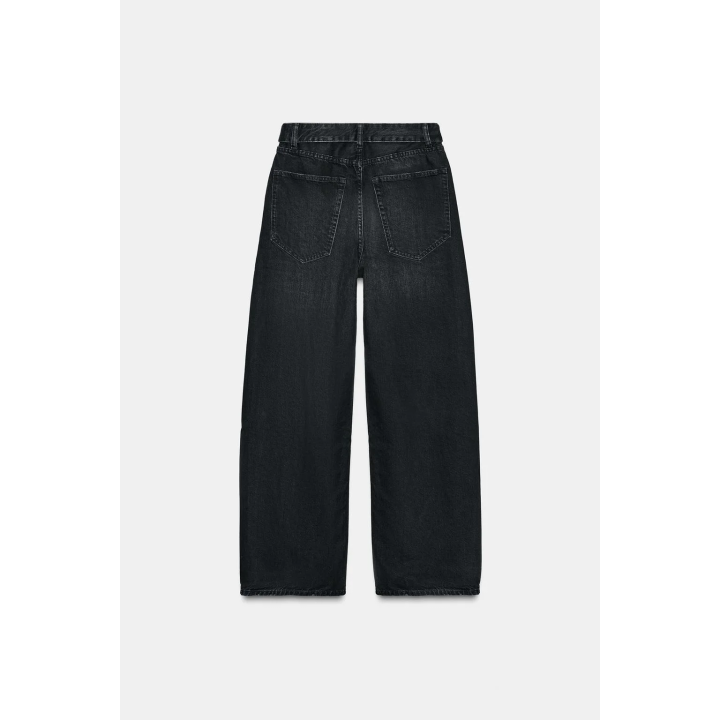 ДЖИНСЫ TRF СО СРЕДНЕЙ ПОСАДКОЙ И ОТВОРОТОМ НА ПОЯСЕ