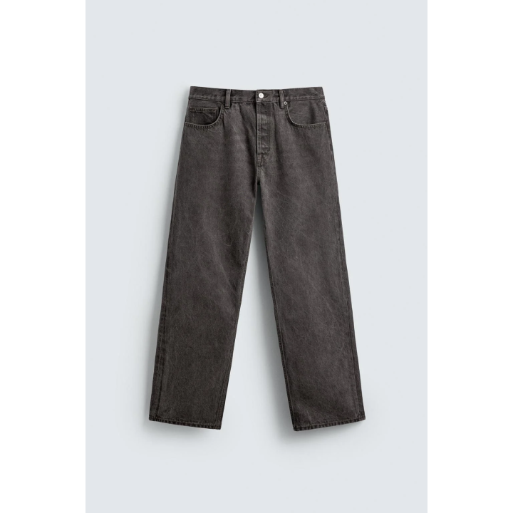 ДЖИНСЫ STRAIGHT FIT С ЭФФЕКТОМ ПОТЕРТОСТИ