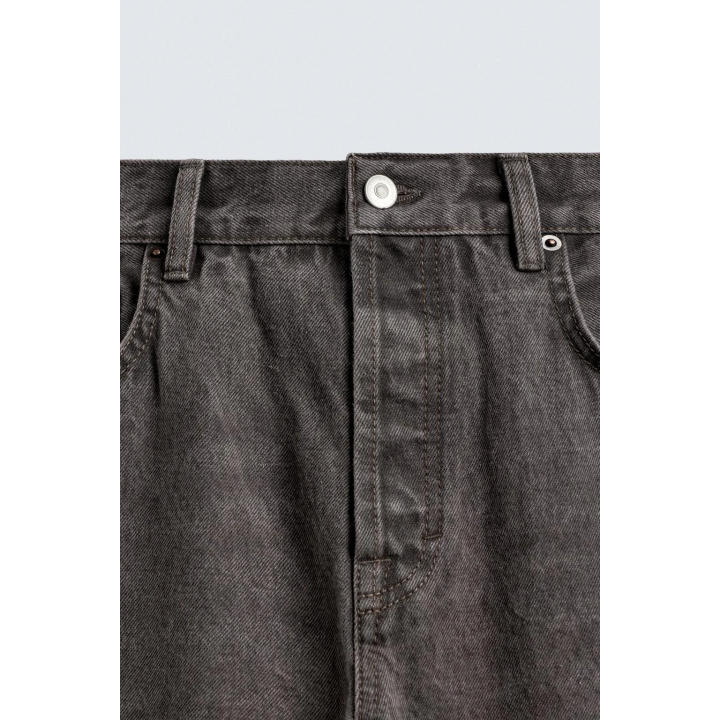 ДЖИНСЫ STRAIGHT FIT С ЭФФЕКТОМ ПОТЕРТОСТИ