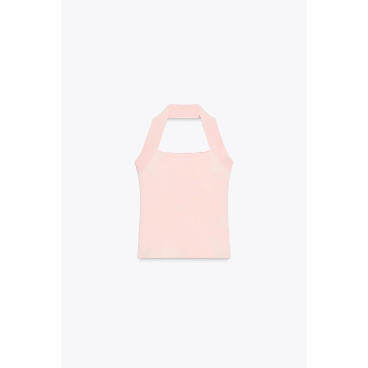 ЭЛАСТИЧНЫЙ ТОП С ГОРЛОВИНОЙ ХАЛТЕР