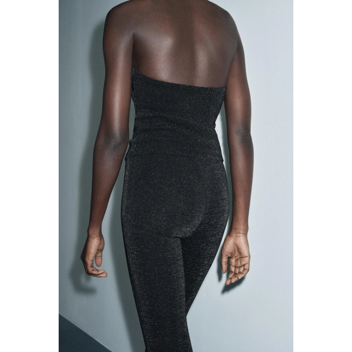 ЭЛАСТИЧНЫЙ ТОП ХАЛТЕР С БЛЕСКОМ