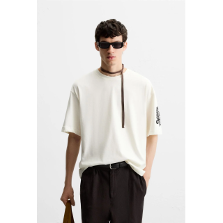 Рубашка с контрастной вышивкой