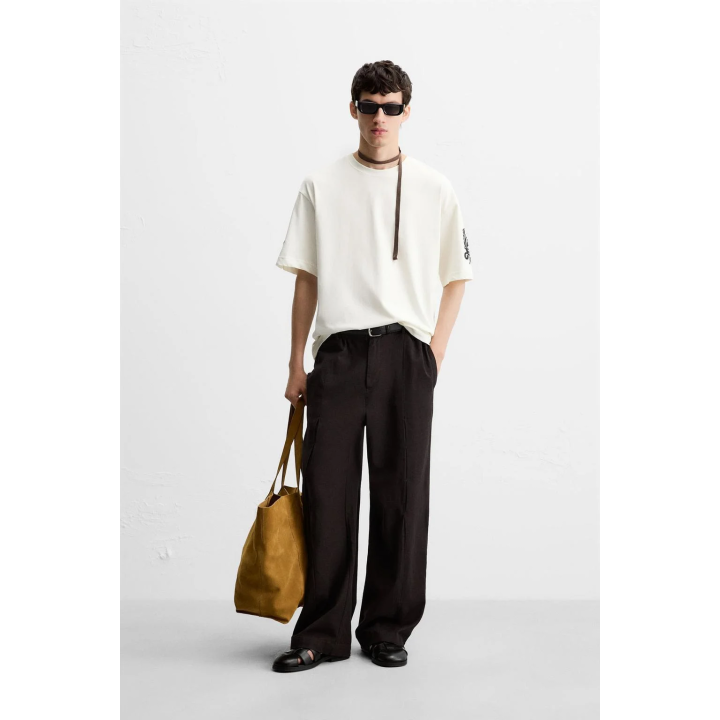 Рубашка с контрастной вышивкой