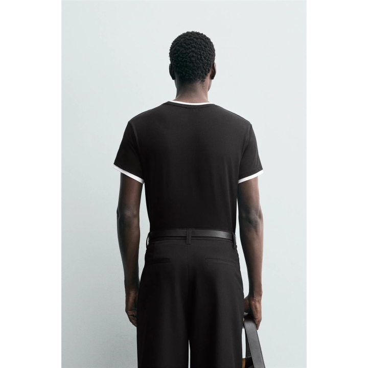 ФУТБОЛКА С КОНТРАСТНОЙ ОТДЕЛКОЙ