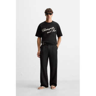 ФУТБОЛКА С ВЫШИТОЙ НАДПИСЬЮ