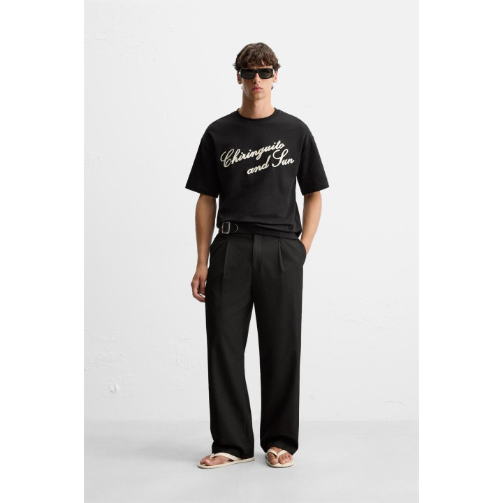 ФУТБОЛКА С ВЫШИТОЙ НАДПИСЬЮ