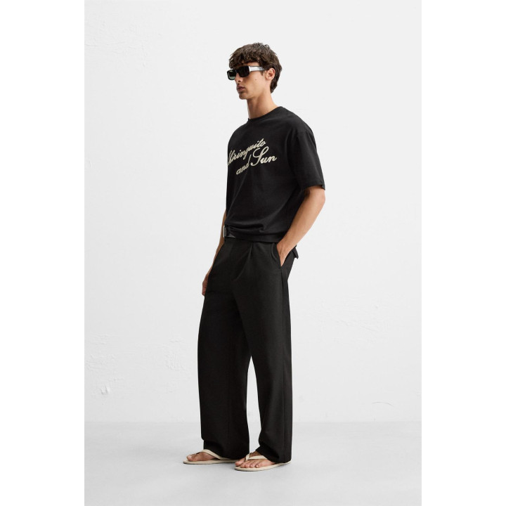 ФУТБОЛКА С ВЫШИТОЙ НАДПИСЬЮ