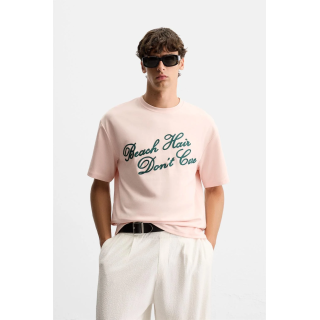 ФУТБОЛКА С ВЫШИТОЙ НАДПИСЬЮ